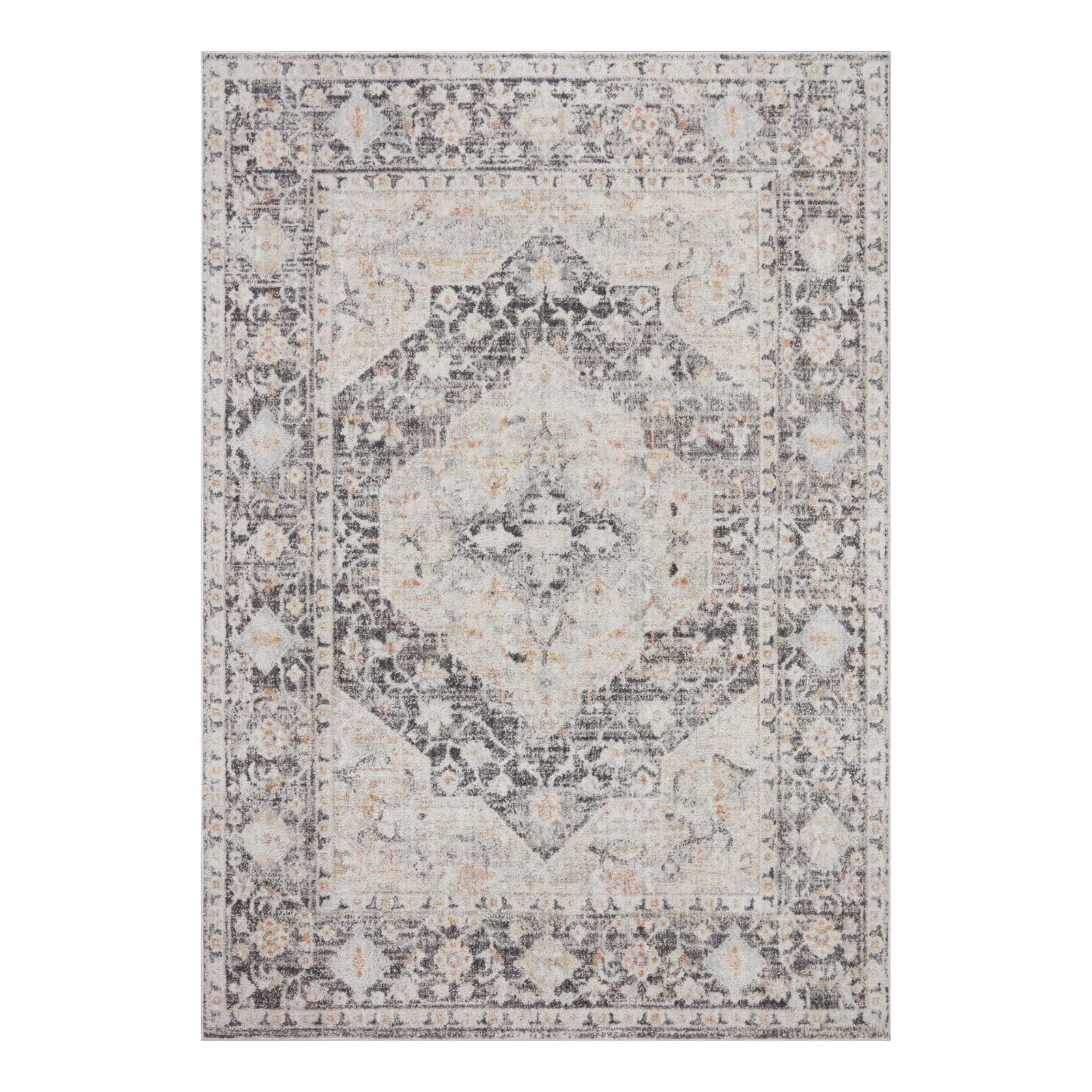 Loloi Monroe Charcoal / Multi Rug 0-RUGS-patterned Loloi 18" x 18" Sample