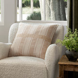 Carmel pillow styled on cream boucle chair