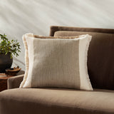 Amber Lewis x Loloi Seraphina Ivory Earth Pillow