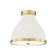 Aged Brass Off White
