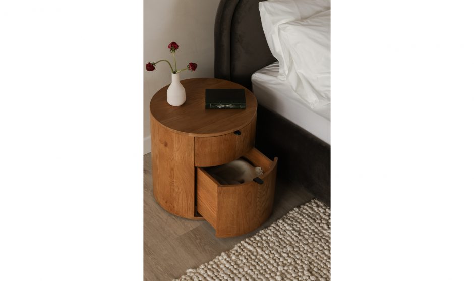 Niko Two Drawer Nightstand - Rug & Weave