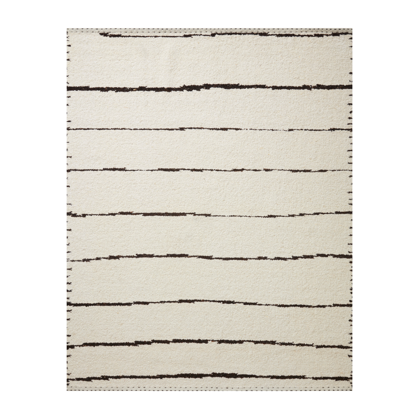 Loloi Roman Ivory / Black Rug RUGS - wool Loloi 18" x 18" sample