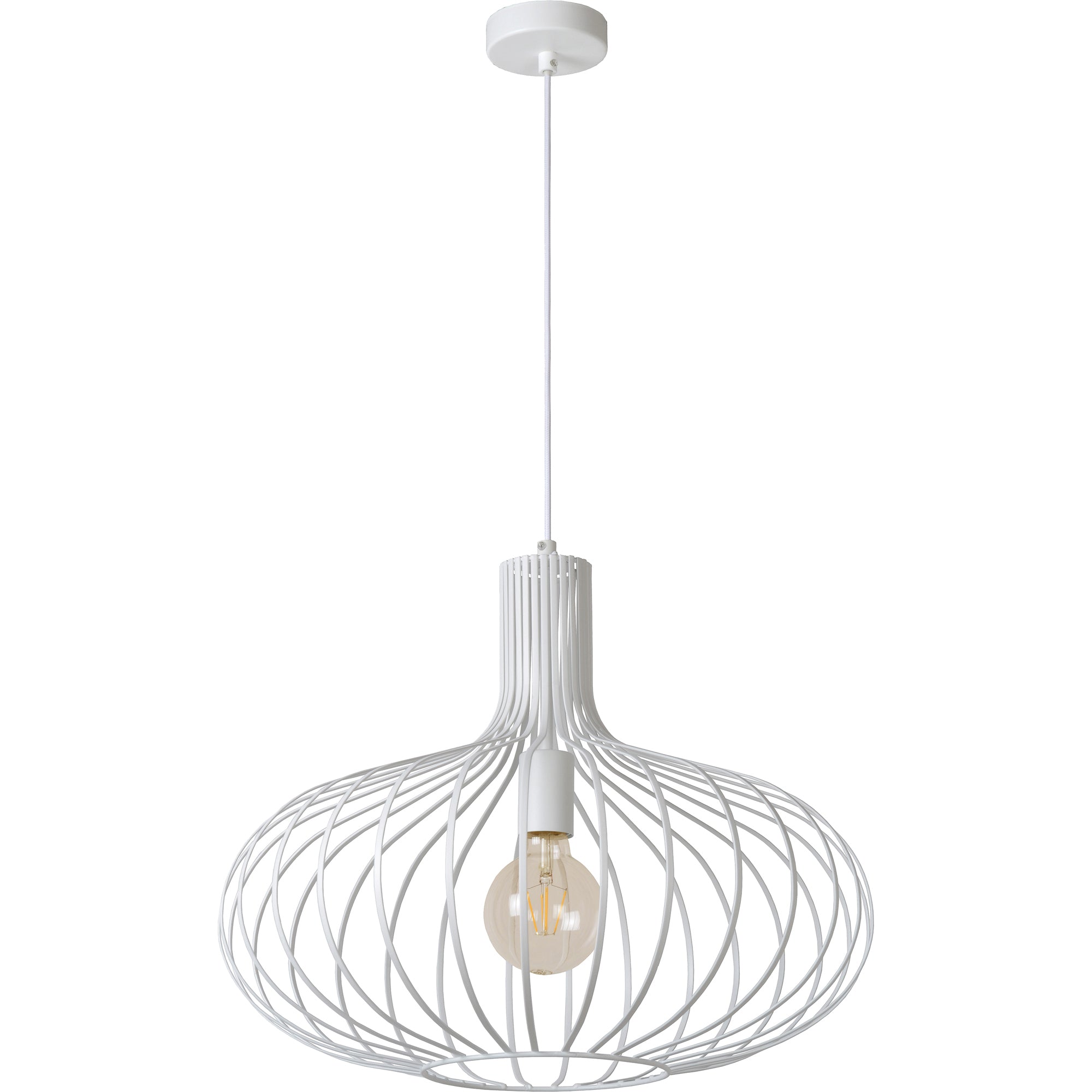 Rosa White Pendant Light - Rug & Weave