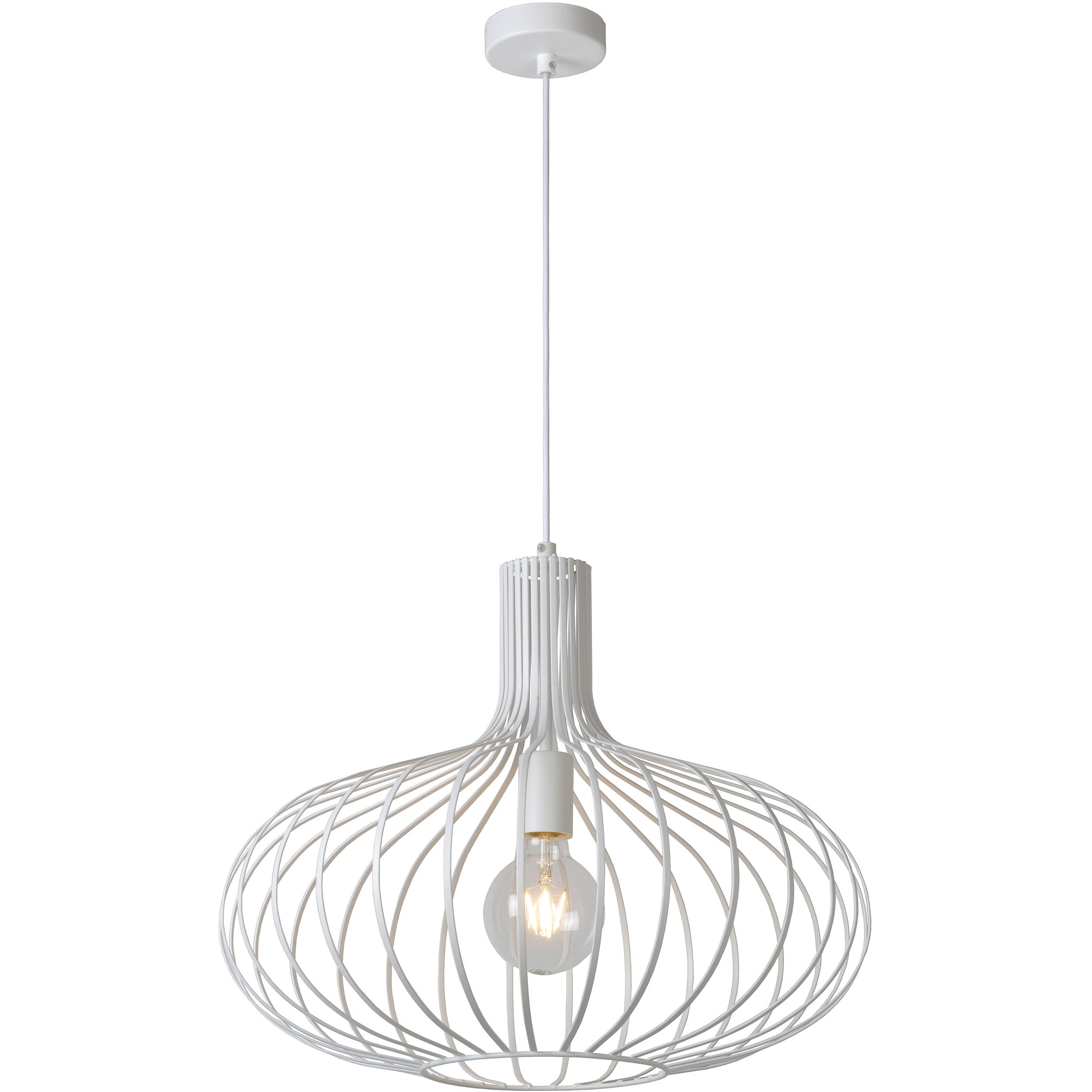 Rosa White Pendant Light - Rug & Weave