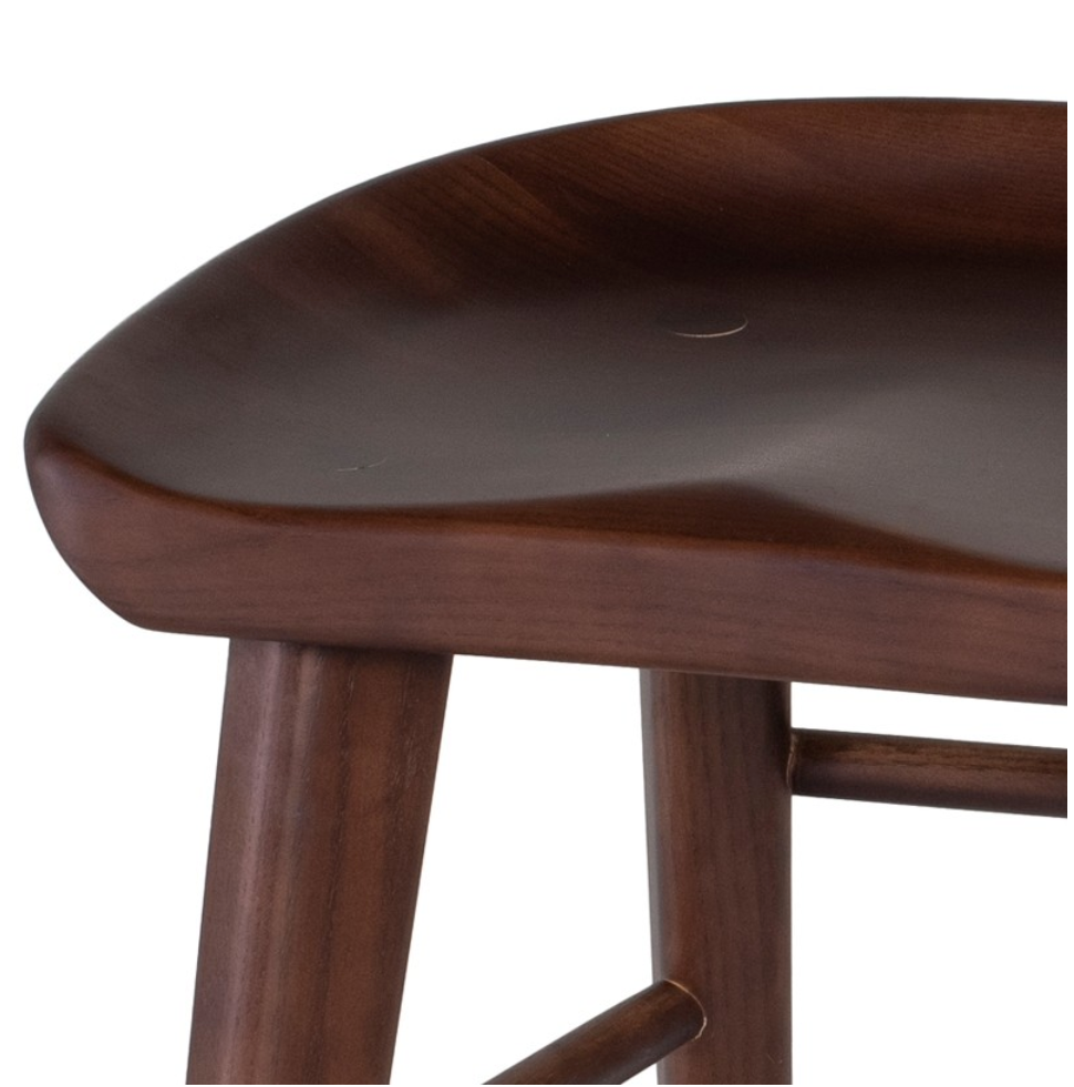 Cami Walnut Stool - Rug & Weave