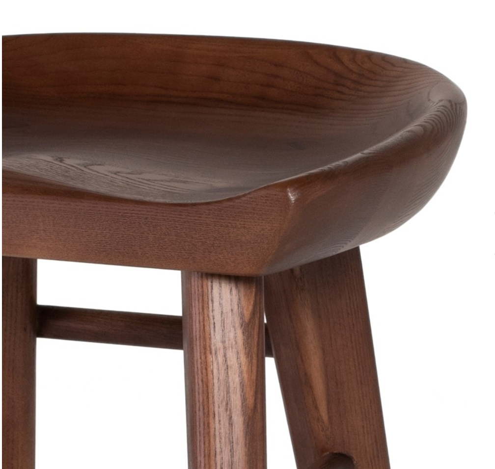 Cami Walnut Stool - Rug & Weave