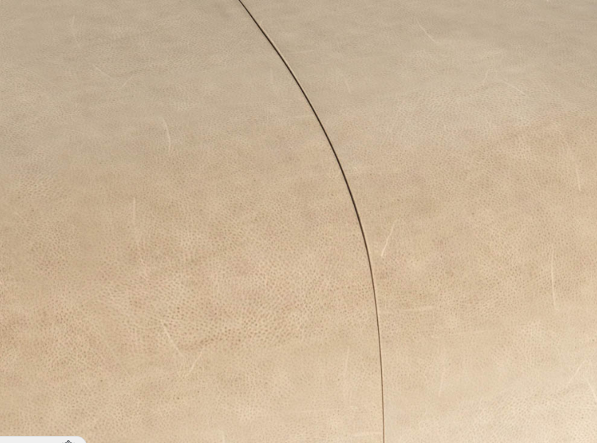 Ellie Ottoman / Latte Leather - Rug & Weave