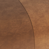 Ellie Ottoman / Cognac Leather - Rug & Weave