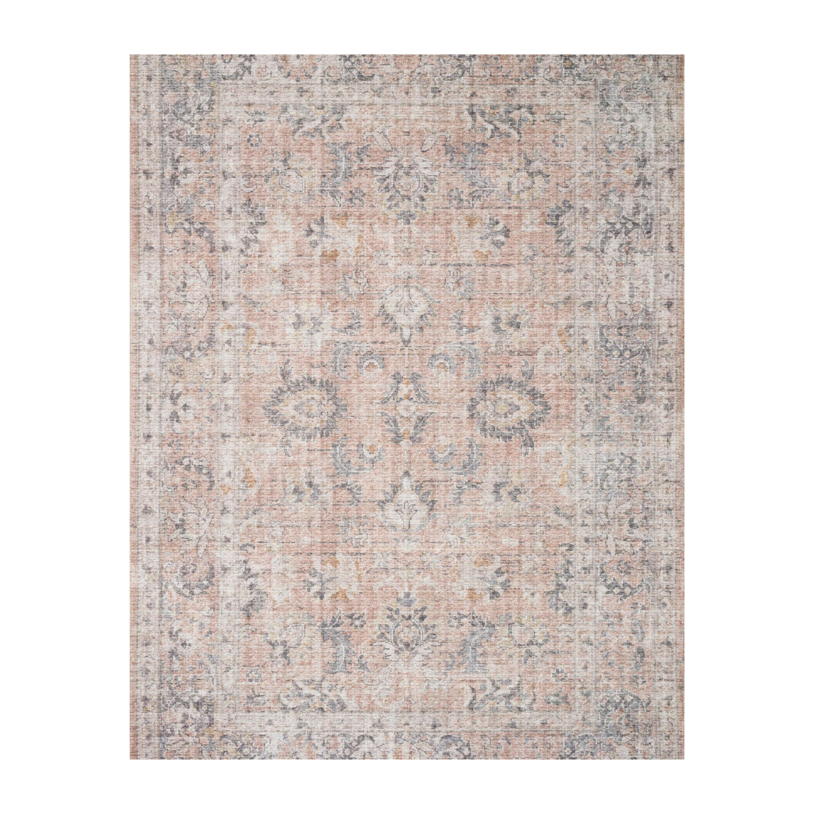 Loloi Skye Blush / Grey Rug RUGS - patterned Loloi 18" x 18" sample
