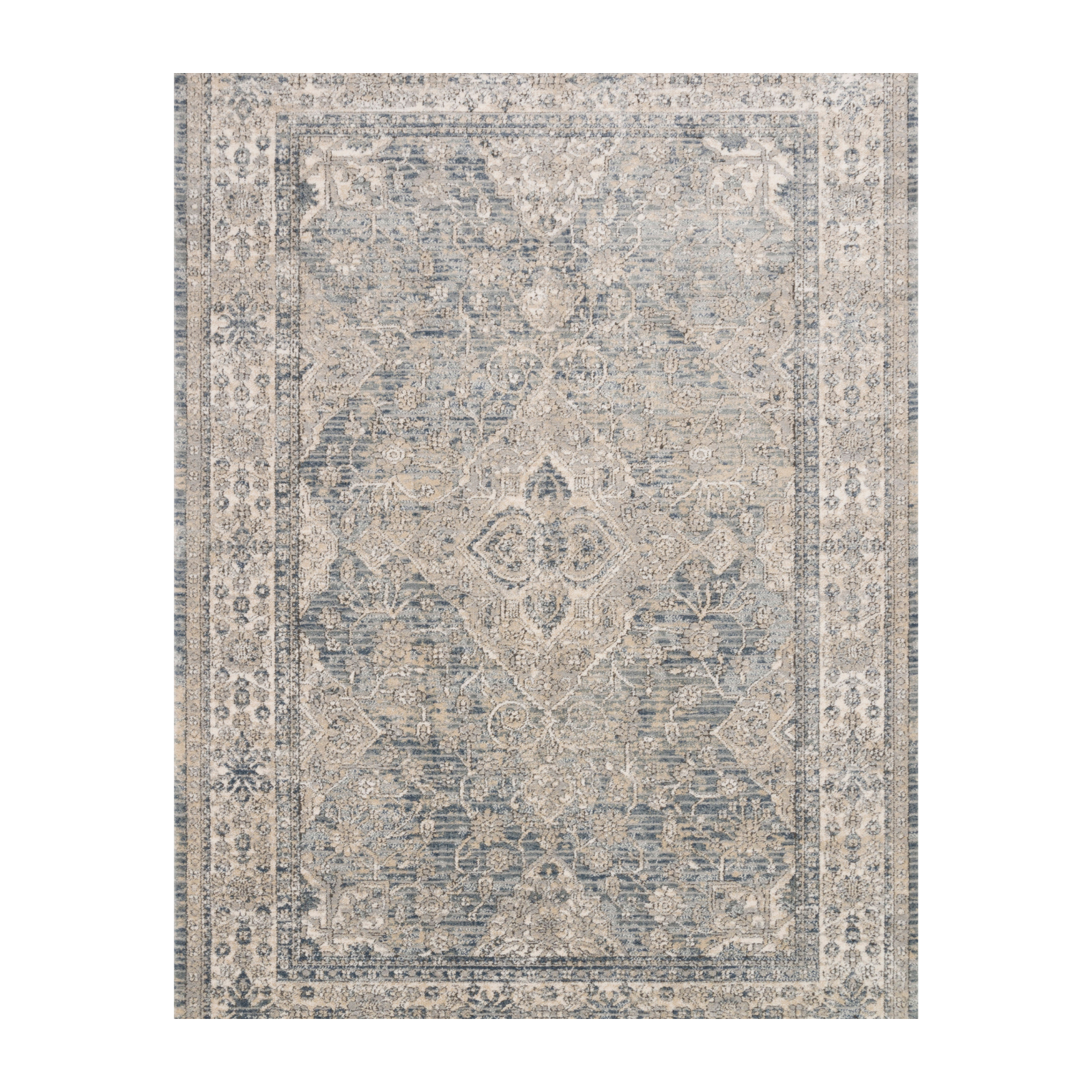 Loloi Teagan Sky / Natural Rug - Rug & Weave