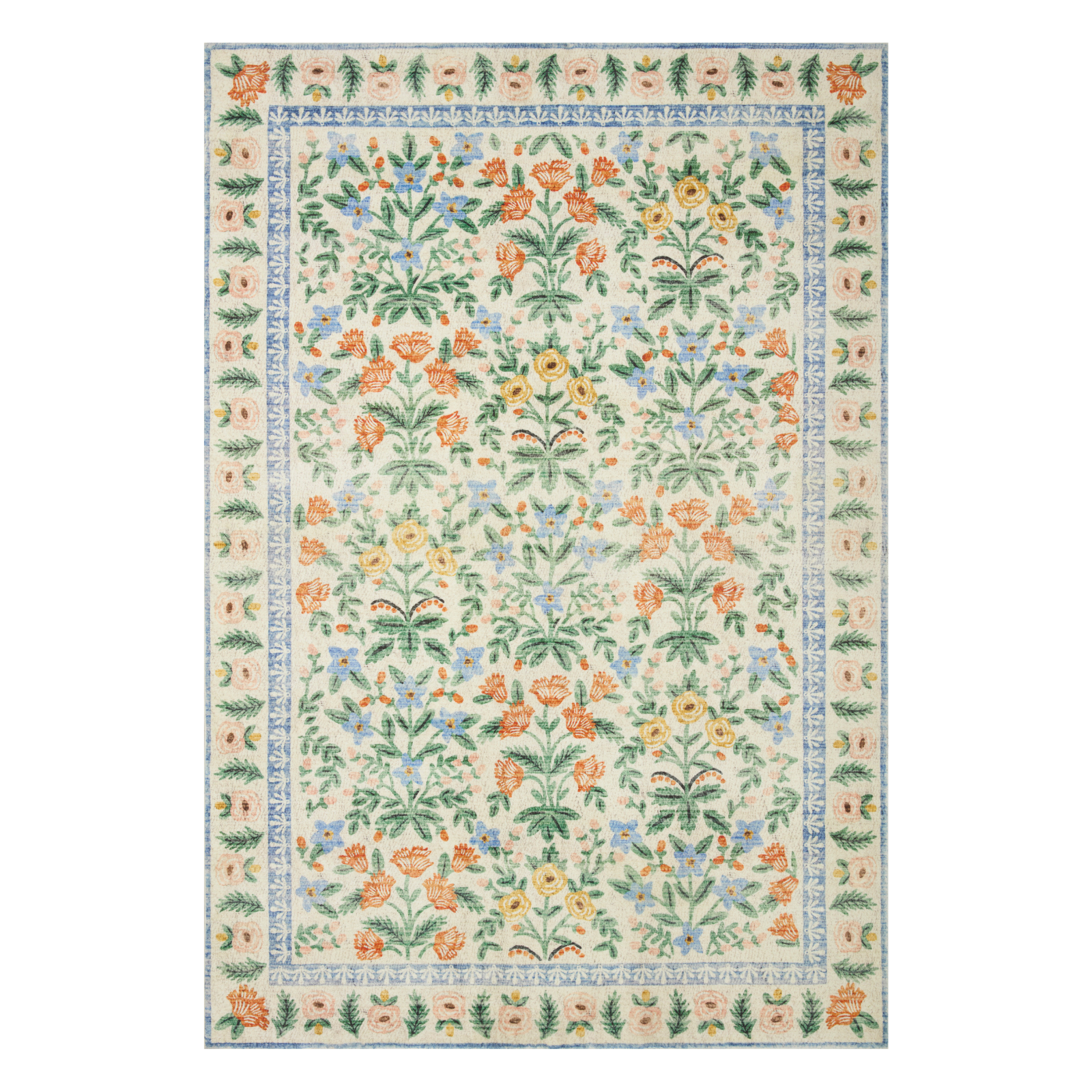 Rifle Paper Co. x Loloi Eden Mughal Garden Cream Rug 0-RUGS-patterned Loloi 18" x 18" Sample