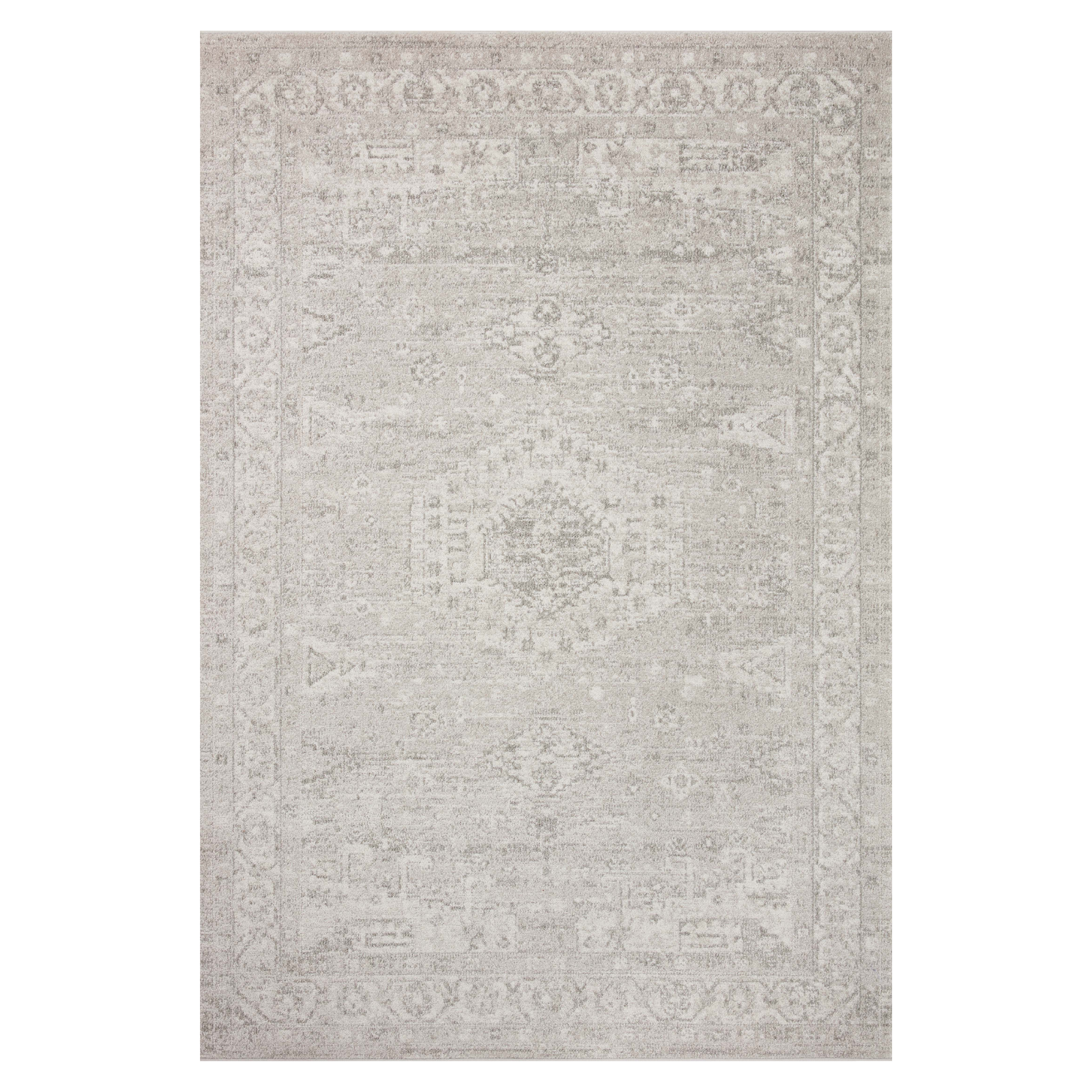 Loloi Odette Silver / Ivory Rug 0-RUGS-patterned Loloi 18" x 18" Sample