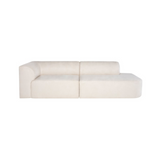 Ada 106" Sofa - Champagne Microsuede