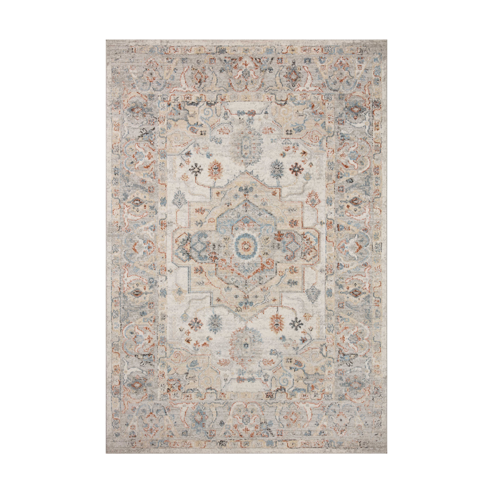 Loloi Odette Ivory / Multi Rug 0-RUGS-patterned Loloi 18" x 18" Sample