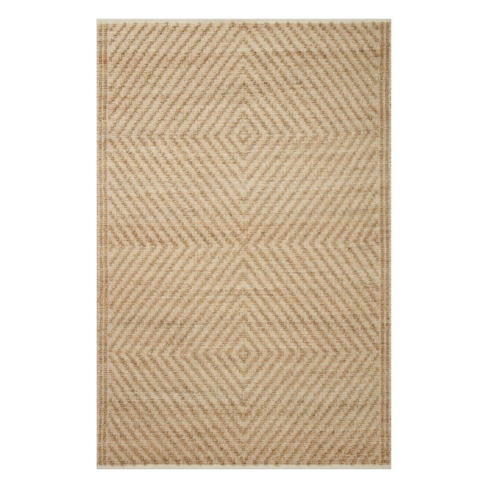 Angela Rose x Loloi Colton Natural/ Ivory Rug 0-RUGS Loloi 18" x 18" (SAMPLE)