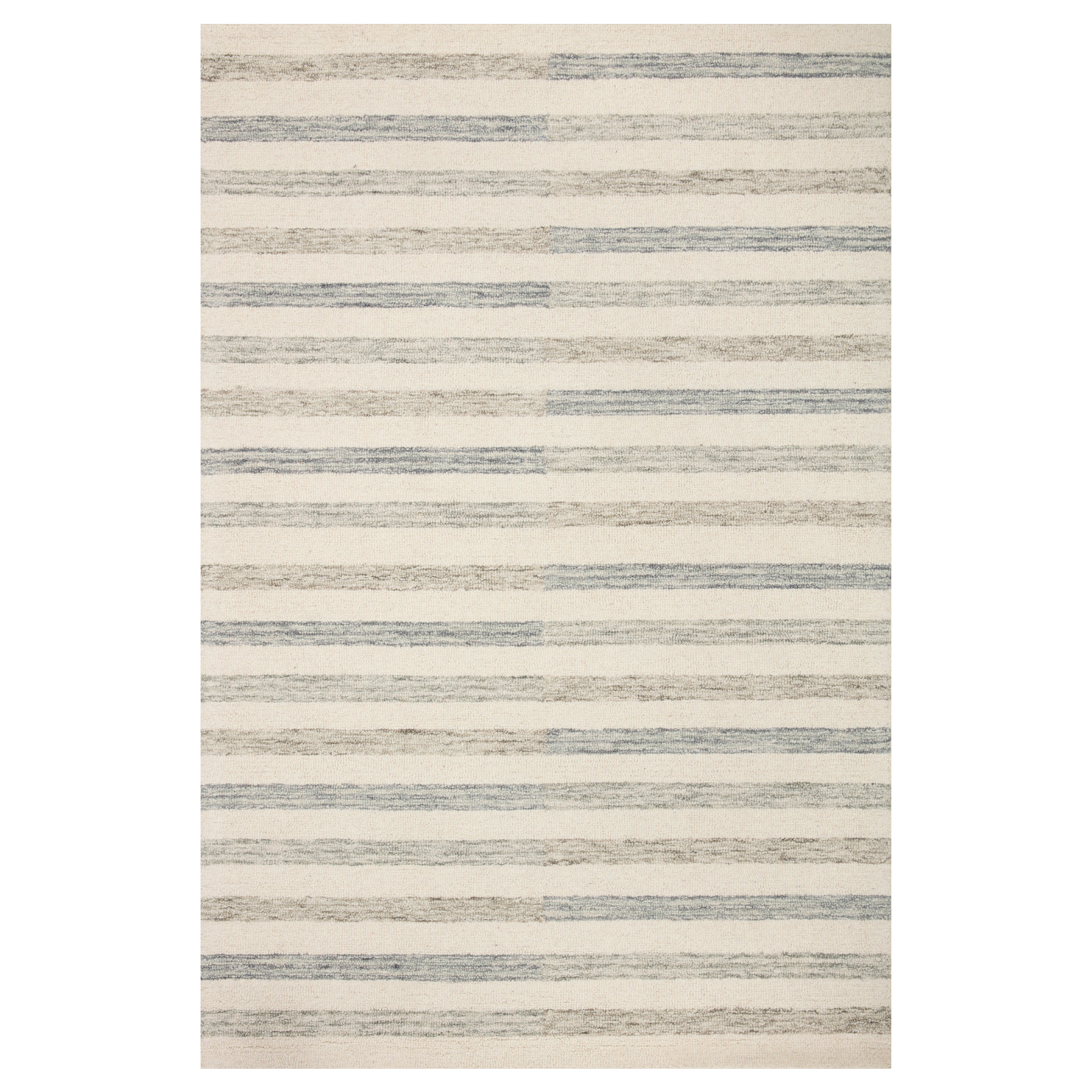 Chris Loves Julia x Loloi Chris Ivory / Slate Rug 1-RUGS Loloi 18" x 18" (SAMPLE)