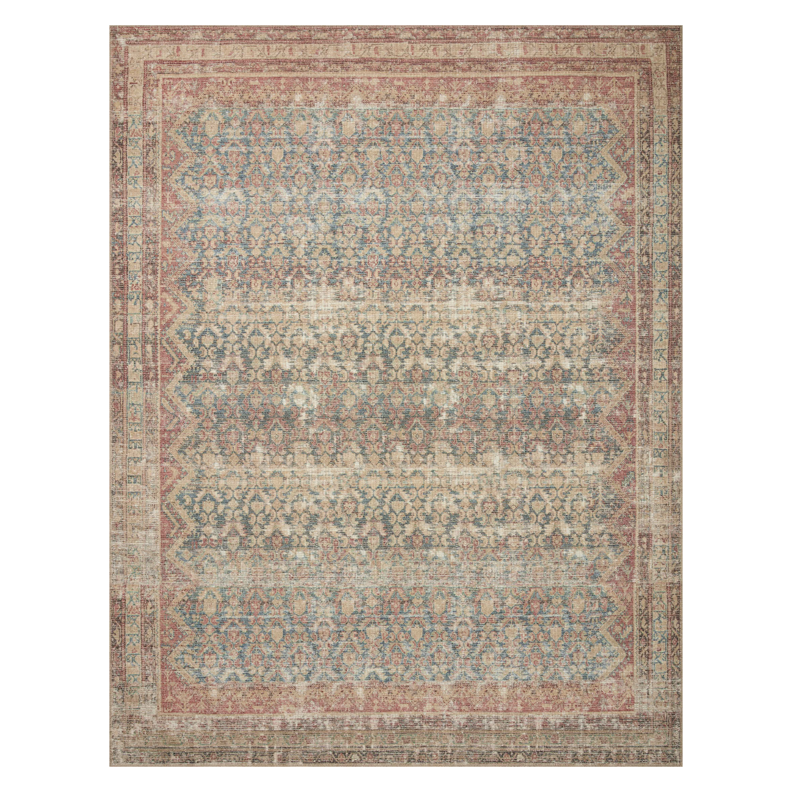 OVERSTOCK ITEM - Angela Rose x Loloi Aubrey Ocean / Spice Rug - 7'6" x 9'6" IN STORE - Sale Rug Loloi