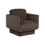 Evelyn Lounge Chair - Meg Dark Brown - Rug & Weave