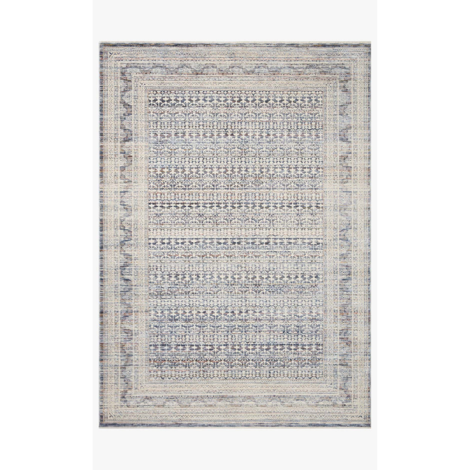 Amber Lewis x Loloi Zuma Ocean / Multi Rug 2-RUGS - patterned Loloi 18" x 18" sample