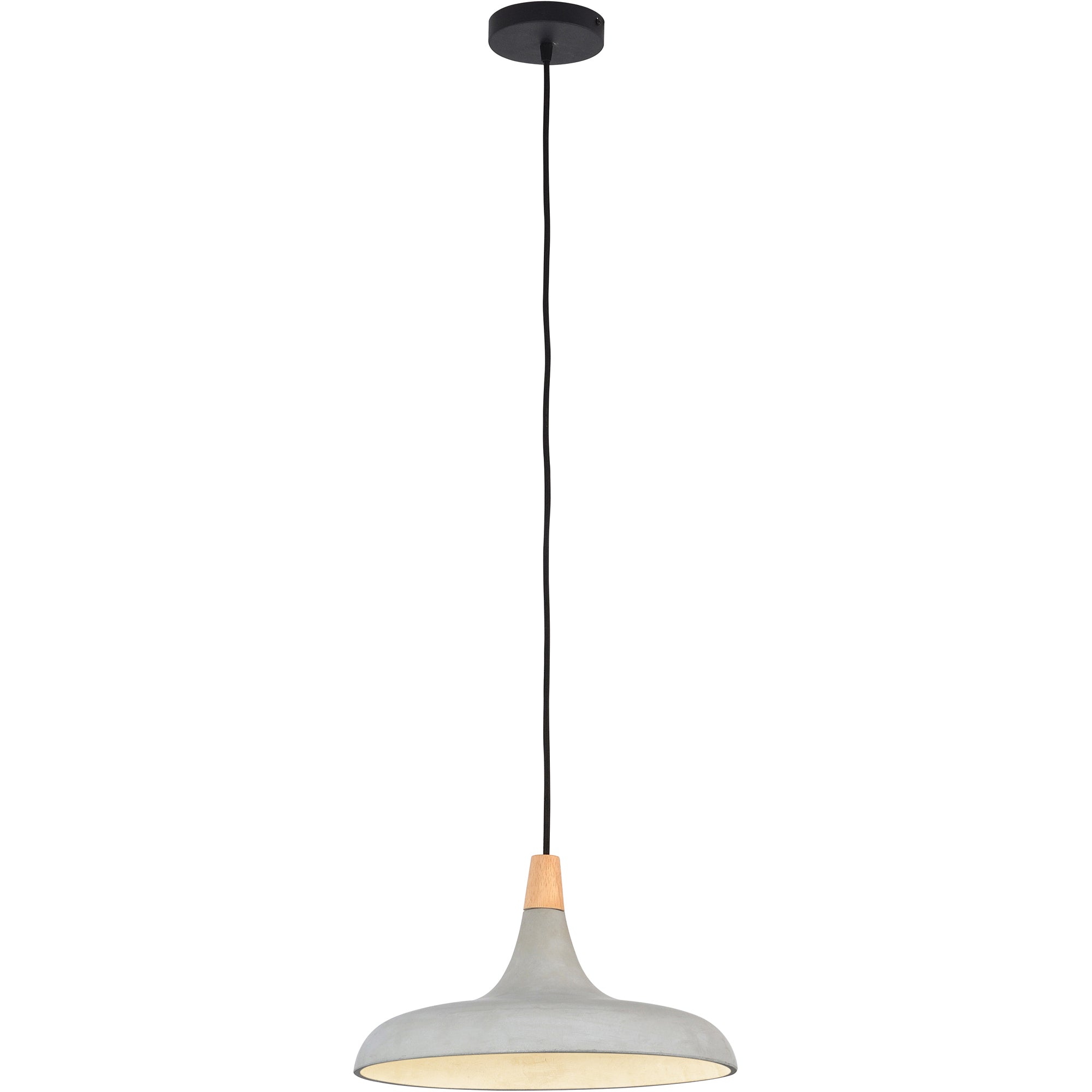 Violet Wood & Concrete Pendant Light - Rug & Weave