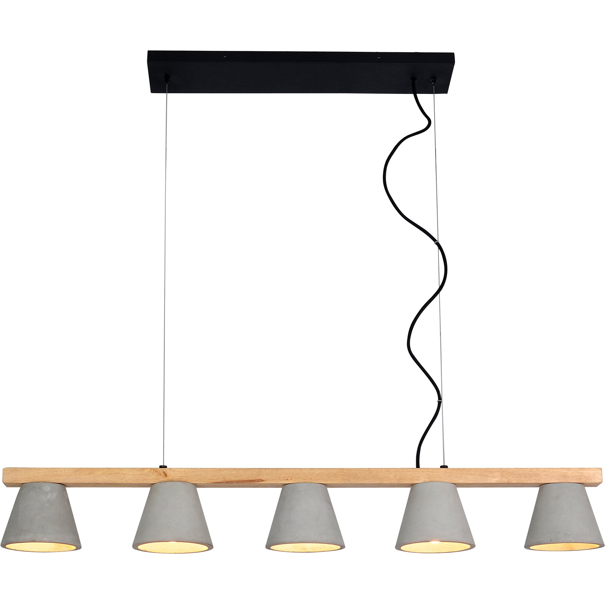 Blaine Wood & Concrete Pendant Light - Rug & Weave