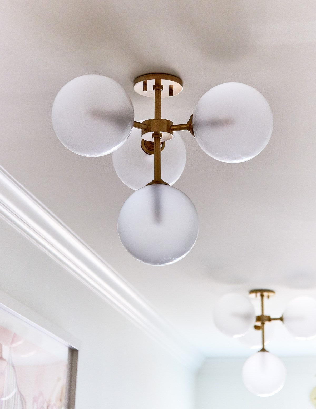 STORE FIXTURE - Ashleigh Semi Flush - Aged Brass LIGHITING - store fixture Hudson Valley Lighting