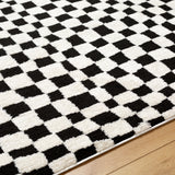 Floyd Black Checkered Rug