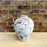 Lily Vintage White Pot - Small - Rug & Weave