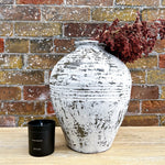 Lily Vintage White Pot - Small - Rug & Weave