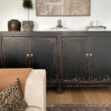 Billie Weathered Black Cabinet