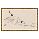The Hound Framed Art Print - Rug & Weave