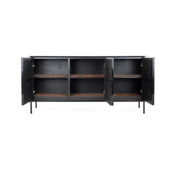 Derek Three Door Dresser - Charcoal - Rug & Weave