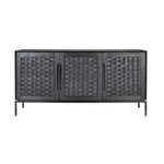 Derek Three Door Dresser - Charcoal - Rug & Weave