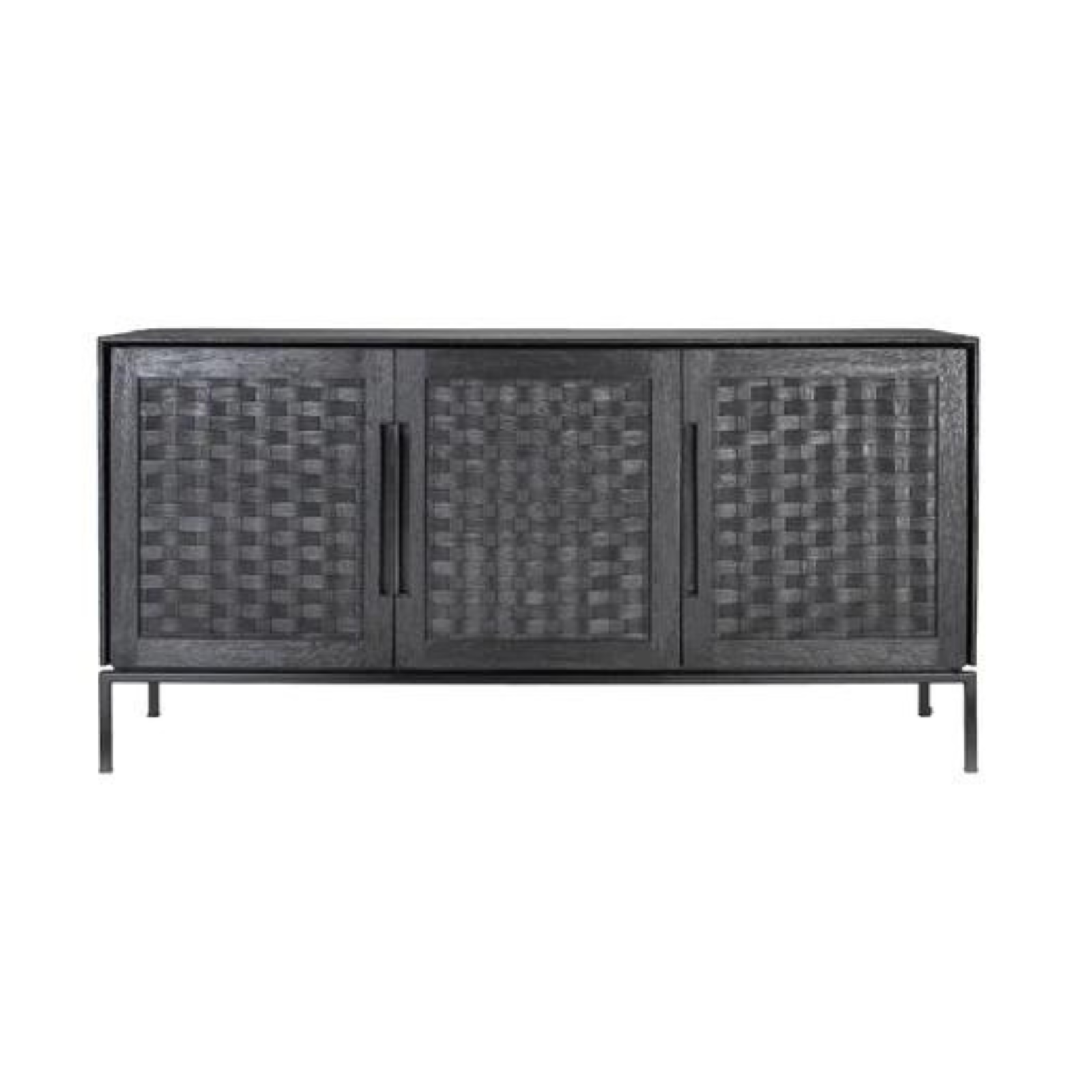 Derek Three Door Dresser - Charcoal - Rug & Weave