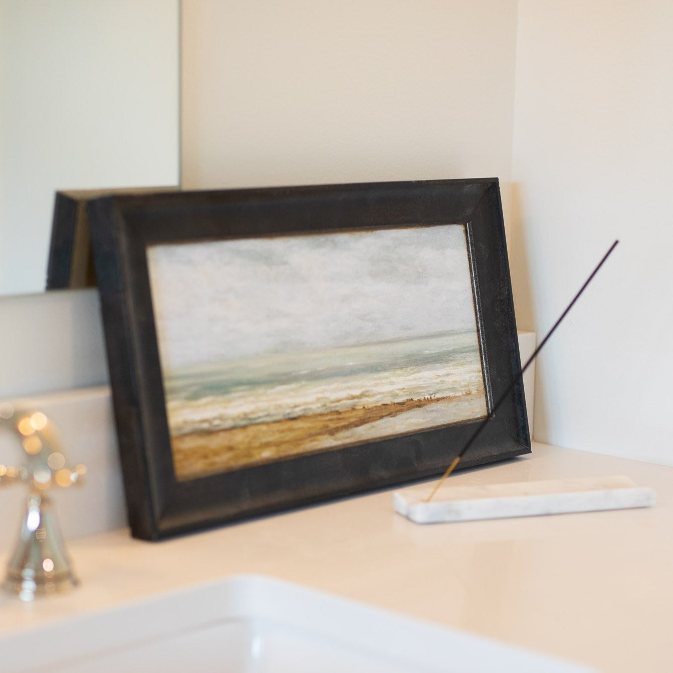 “Rolling Waves Petite Seascape” Framed Art Print – view 2