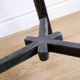 Dobbie Reclaimed Elm Wood Side Table - Black