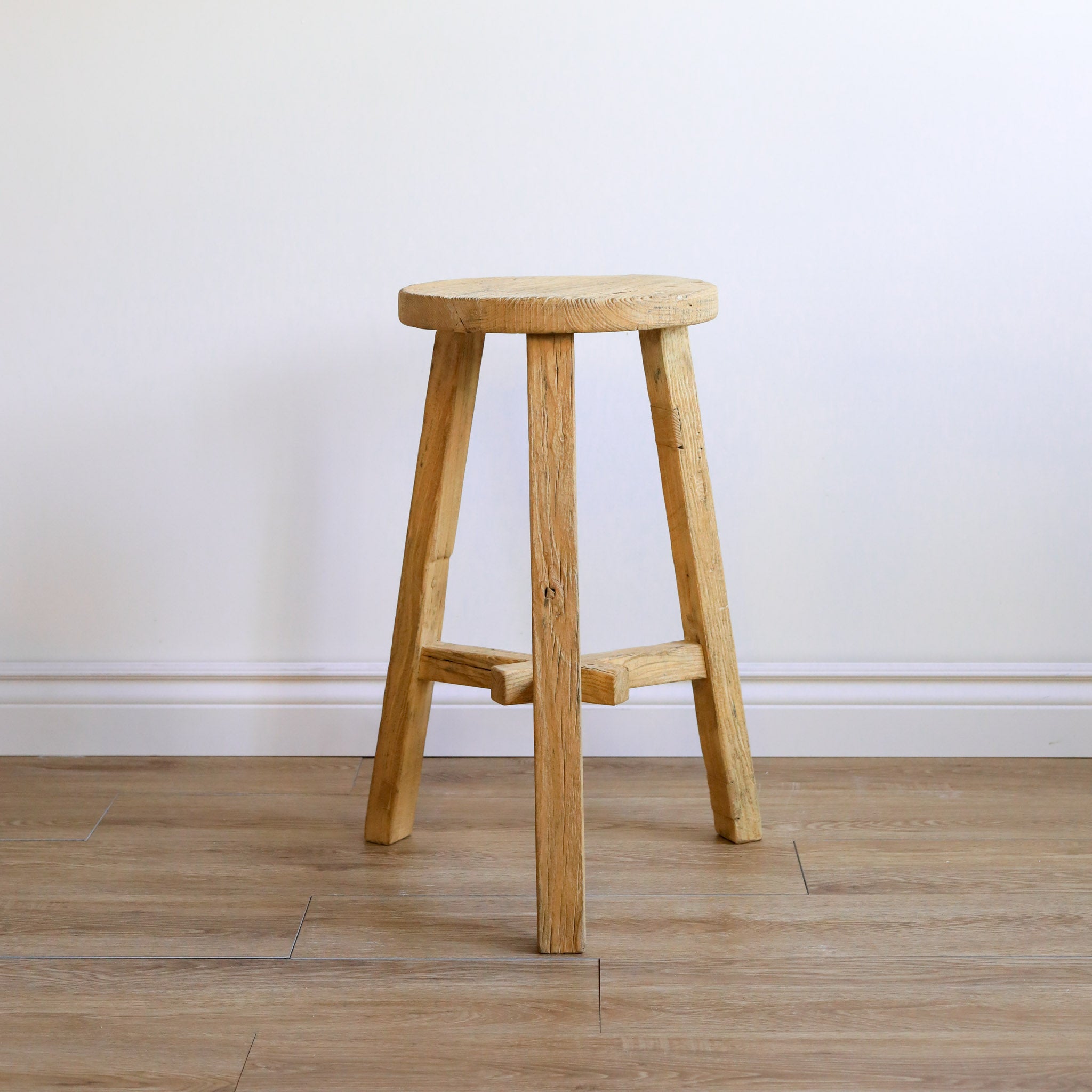 Dobbie Reclaimed Stool - Natural – Rug and Weave